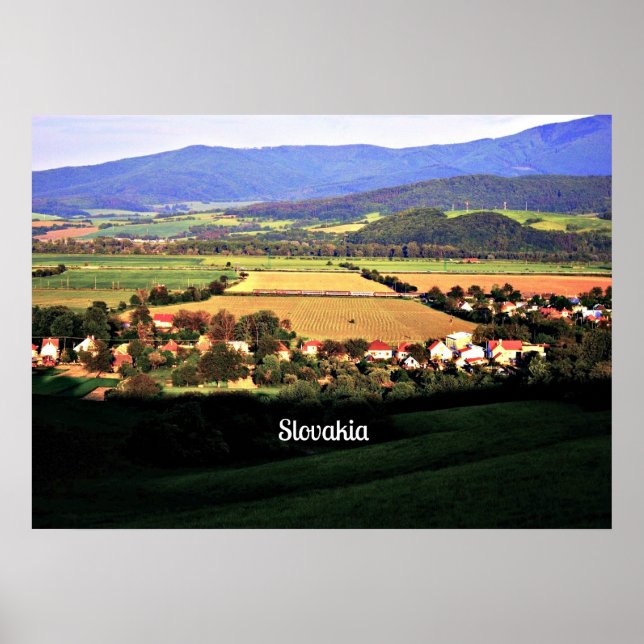 Slovakian Countryside Landscape Poster (Front)
