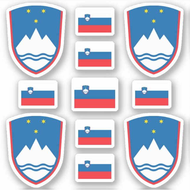 Slovene state symbols / coat of arms and flag (Front)