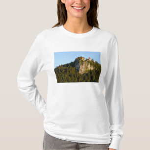 Slovenia, Bled, Lake Bled, Bled Castle on T-Shirt