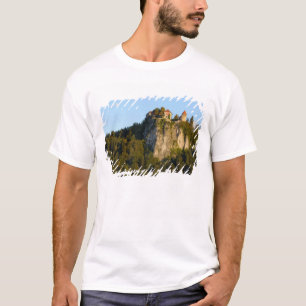 Slovenia, Bled, Lake Bled, Bled Castle on T-Shirt