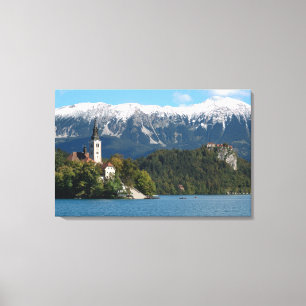 Slovenia, Bled, Lake Bled, Bled Island, Bled 2 Canvas Print