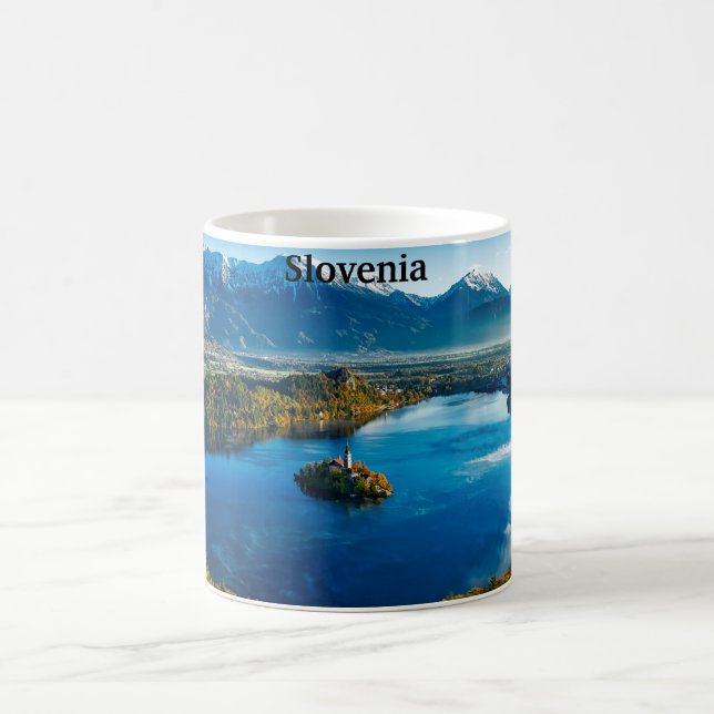 Slovenia - Bled Lake Coffee Mug (Center)