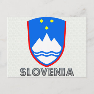 Slovenia Coat of Arms Postcard