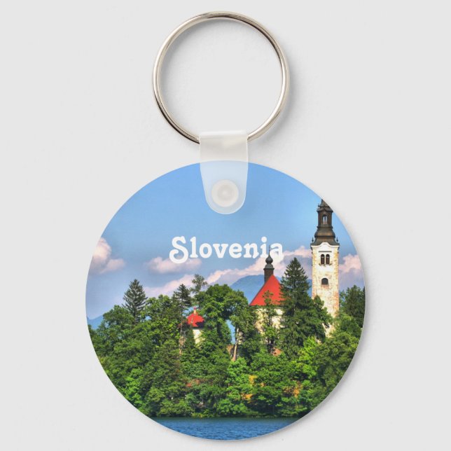 Slovenia Countryside Key Ring (Front)