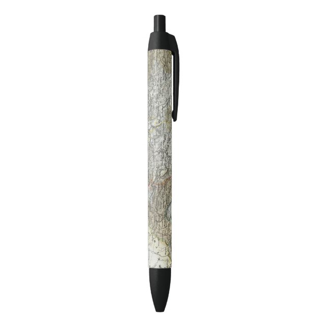 Slovenia, Croatia Black Ink Pen (Bottom (Vertical))