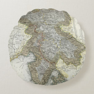 Slovenia, Croatia Round Cushion
