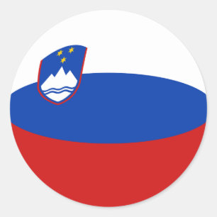 Slovenia Fisheye Flag Sticker