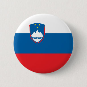 Slovenia Flag 6 Cm Round Badge