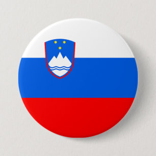 Slovenia Flag 7.5 Cm Round Badge