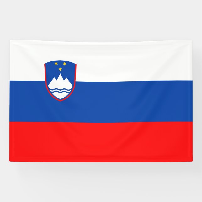 Slovenia Flag Banner (Horizontal)
