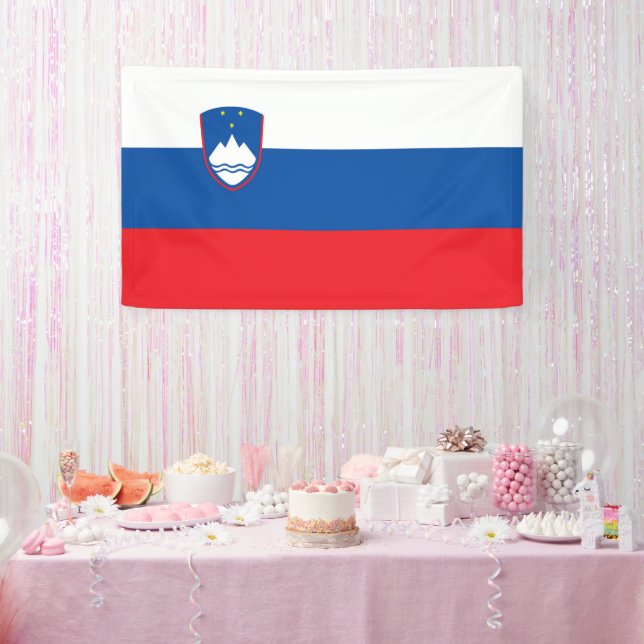 Slovenia flag banner (Party)