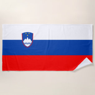Slovenia Flag Beach Towel
