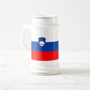 Slovenia Flag Beer Stein