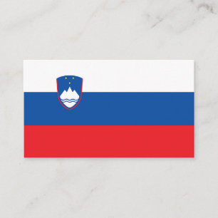 Slovenia flag business card