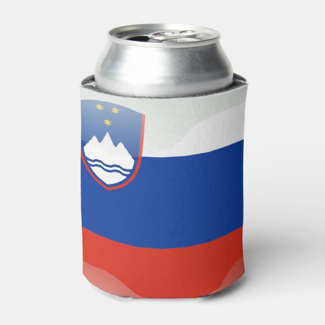 Slovenia flag can cooler (Can Front)