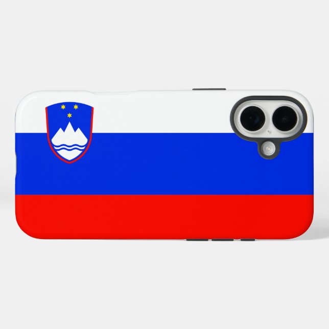 Slovenia Flag Case-Mate iPhone Case (Back (Horizontal))