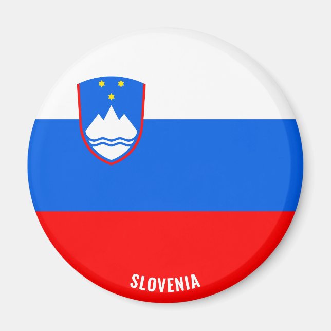 Slovenia Flag Charming Patriotic Magnet (Front)