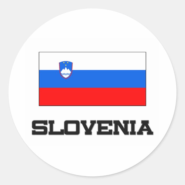Slovenia Flag Classic Round Sticker (Front)