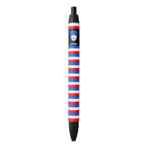 Slovenia Flag Cute Patriotic Black Ink Pen