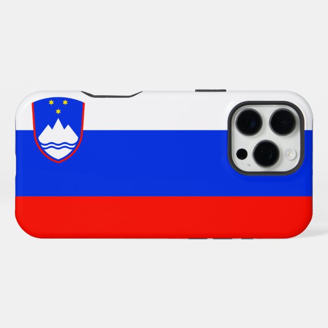 Slovenia Flag iPhone Case (Back Horizontal)
