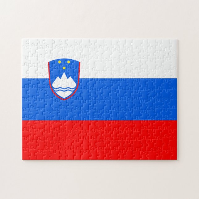Slovenia Flag Jigsaw Puzzle (Horizontal)