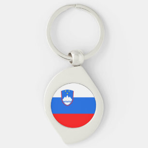 Slovenia Flag Key Ring