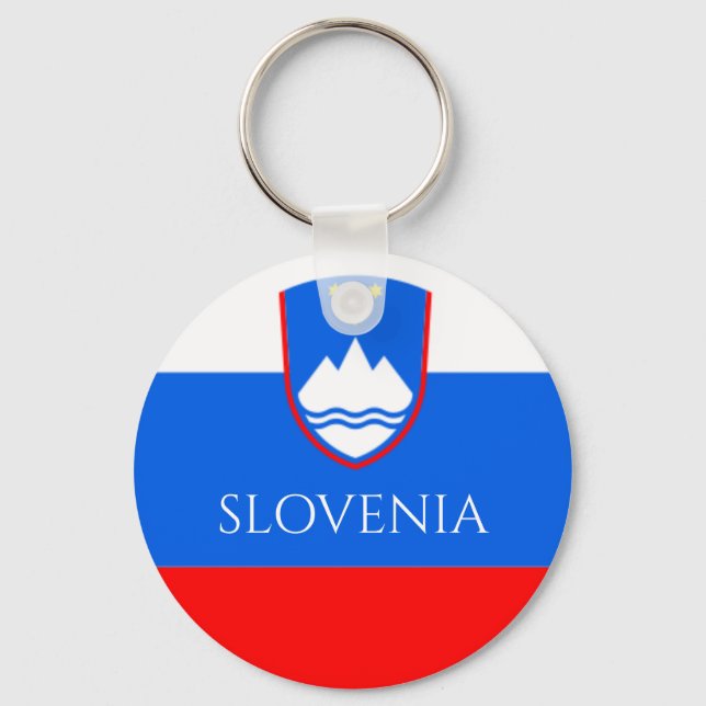 slovenia flag key ring (Front)