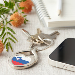 Slovenia flag key ring