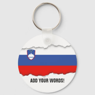 Slovenia Flag Key Ring