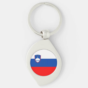 Slovenia Flag Key Ring