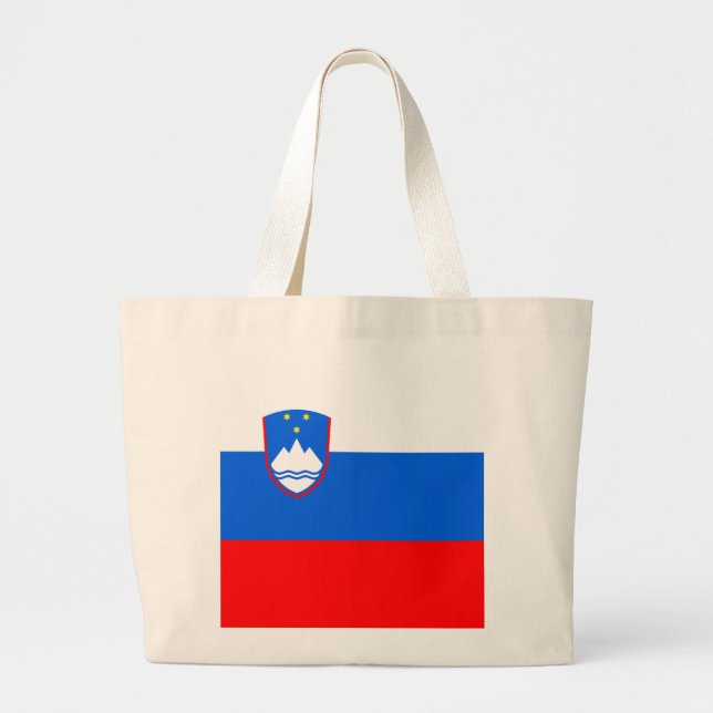 Slovenia Flag Large Tote Bag (Front)