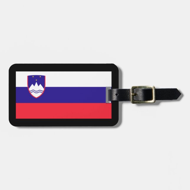Slovenia Flag Luggage Tag (Front Horizontal)
