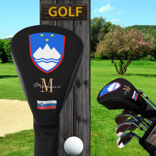Slovenia & Flag Monogrammed Golf Clubs Covers