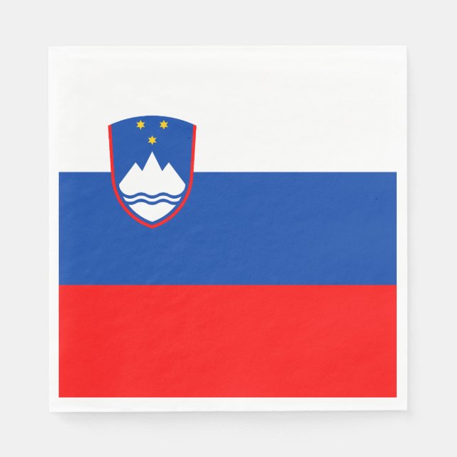 Slovenia Flag Napkin (Front)