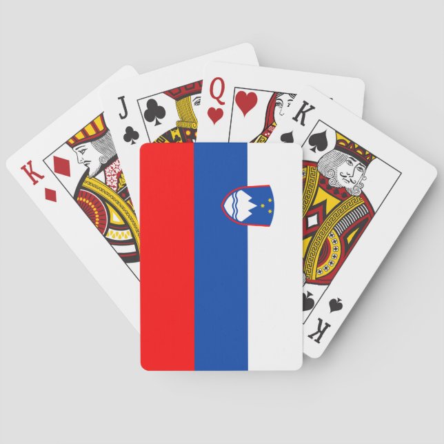 Slovenia Flag Playing Cards (Back)