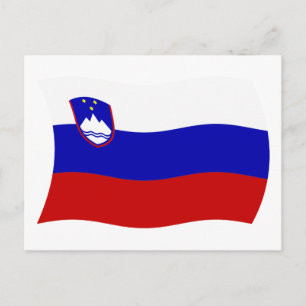 Slovenia Flag Postcard