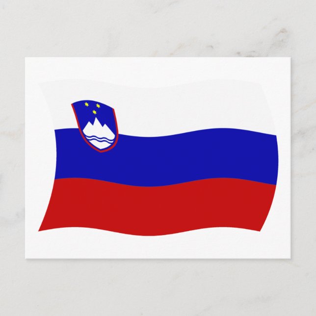 Slovenia Flag Postcard (Front)