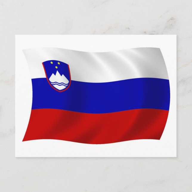 Slovenia Flag Postcard (Front)