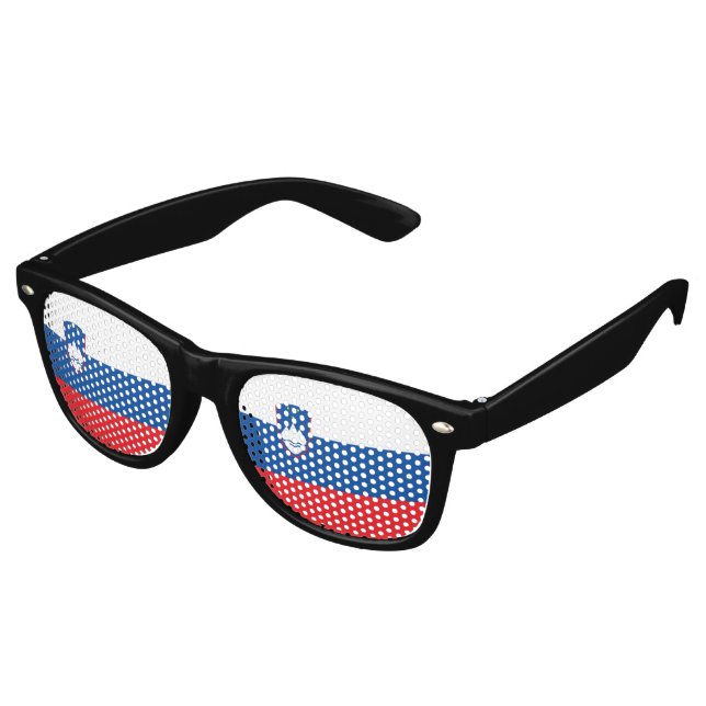 Slovenia flag retro sunglasses (Angled)