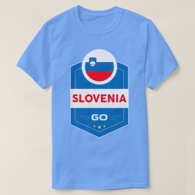 SLOVENIA FLAG SHIELD T-Shirt (Design Front)