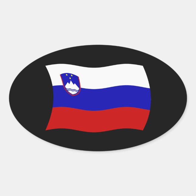 Slovenia Flag Sticker (Front)