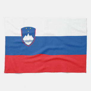 Slovenia flag tea towel
