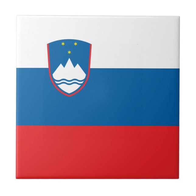 Slovenia Flag Tile (Front)