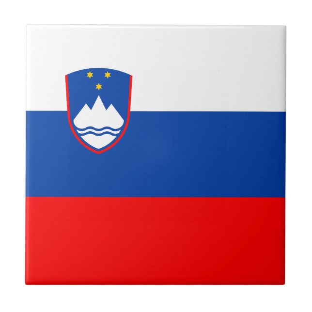 Slovenia Flag Tile (Front)