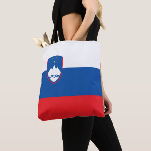 Slovenia flag tote bag