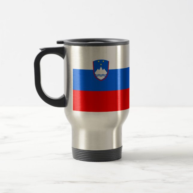 Slovenia Flag Travel Mug (Left)