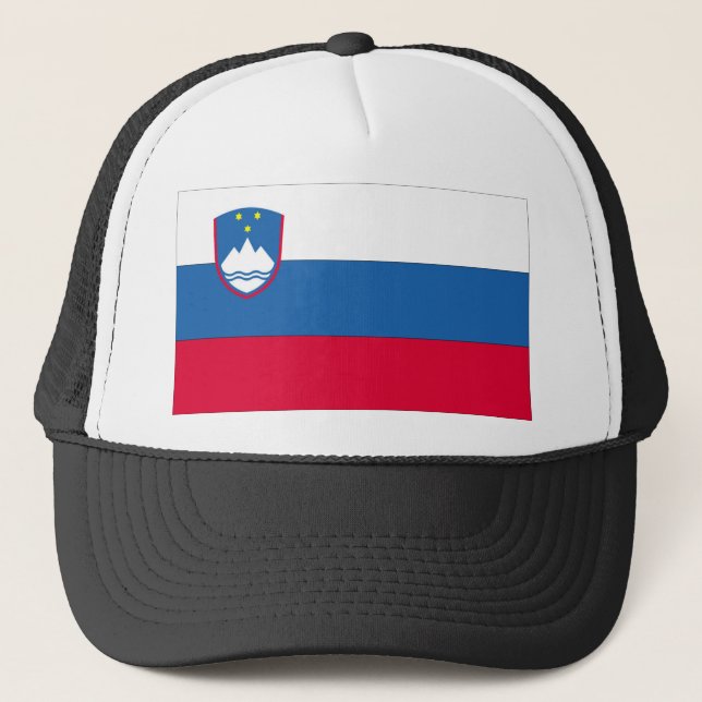 Slovenia Flag Trucker Hat (Front)