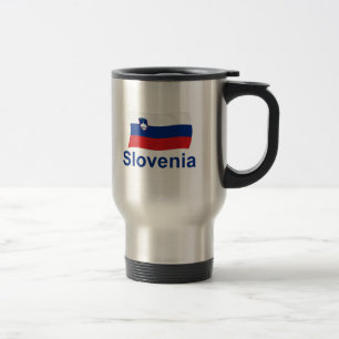 Slovenia Flag - w/inscription Travel Mug