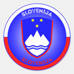 Slovenia Heritage Emblem Classic Round Sticker
