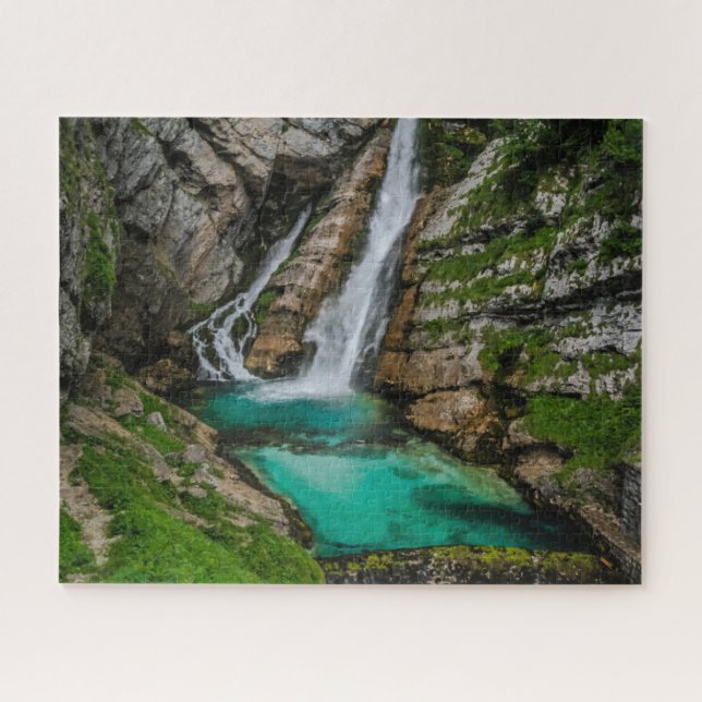 Slovenia Jigsaw Puzzle - Savica waterfall (Horizontal)